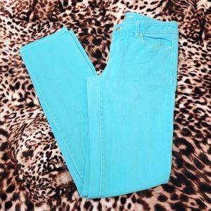 MICHAEL KORS Turquoise Jeans Sz 4